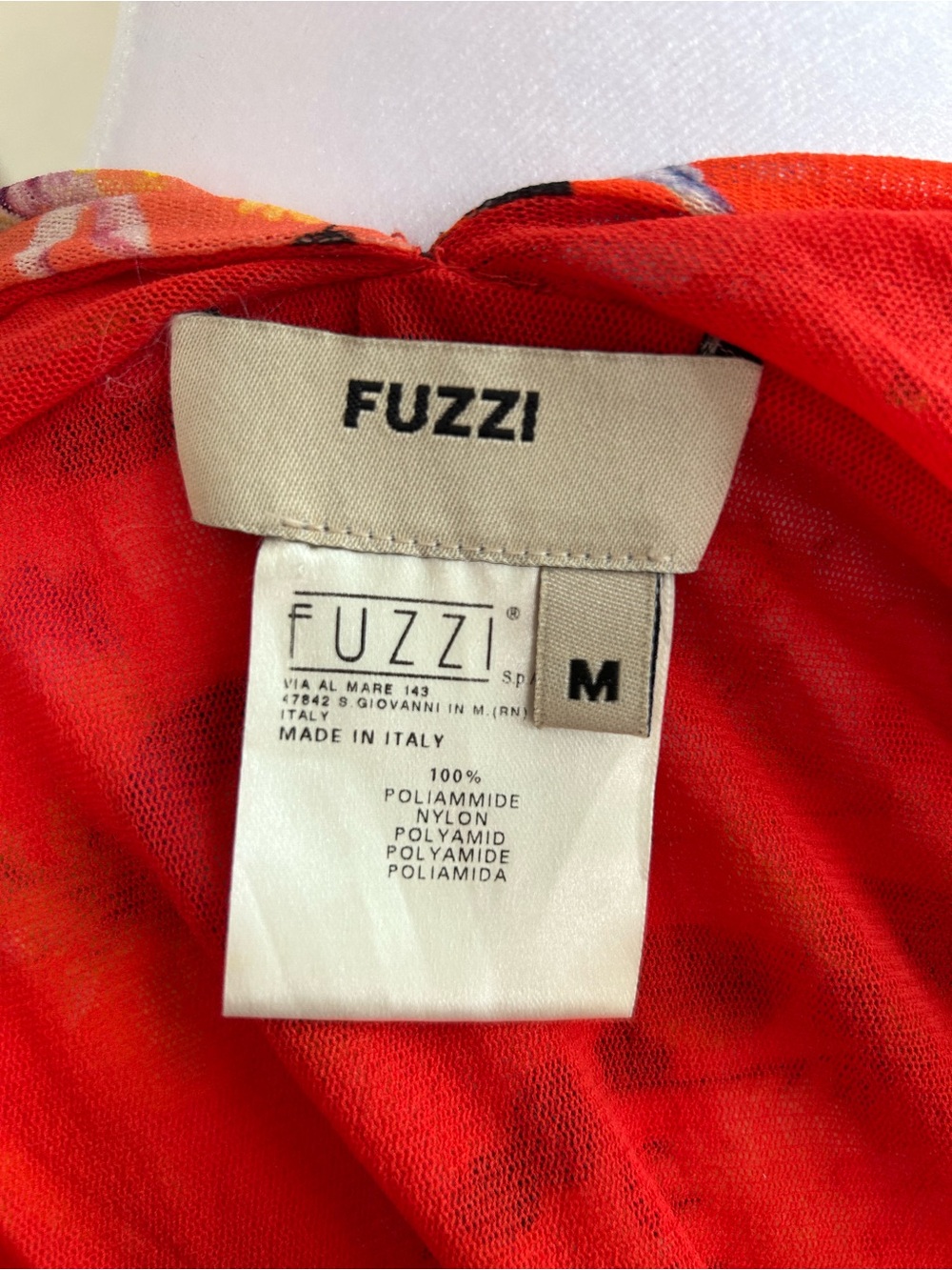 VINTAGE Fuzzi by Jean Paul Gaultier floral tulle mesh sleeveless - size M - Picture 7 of 7